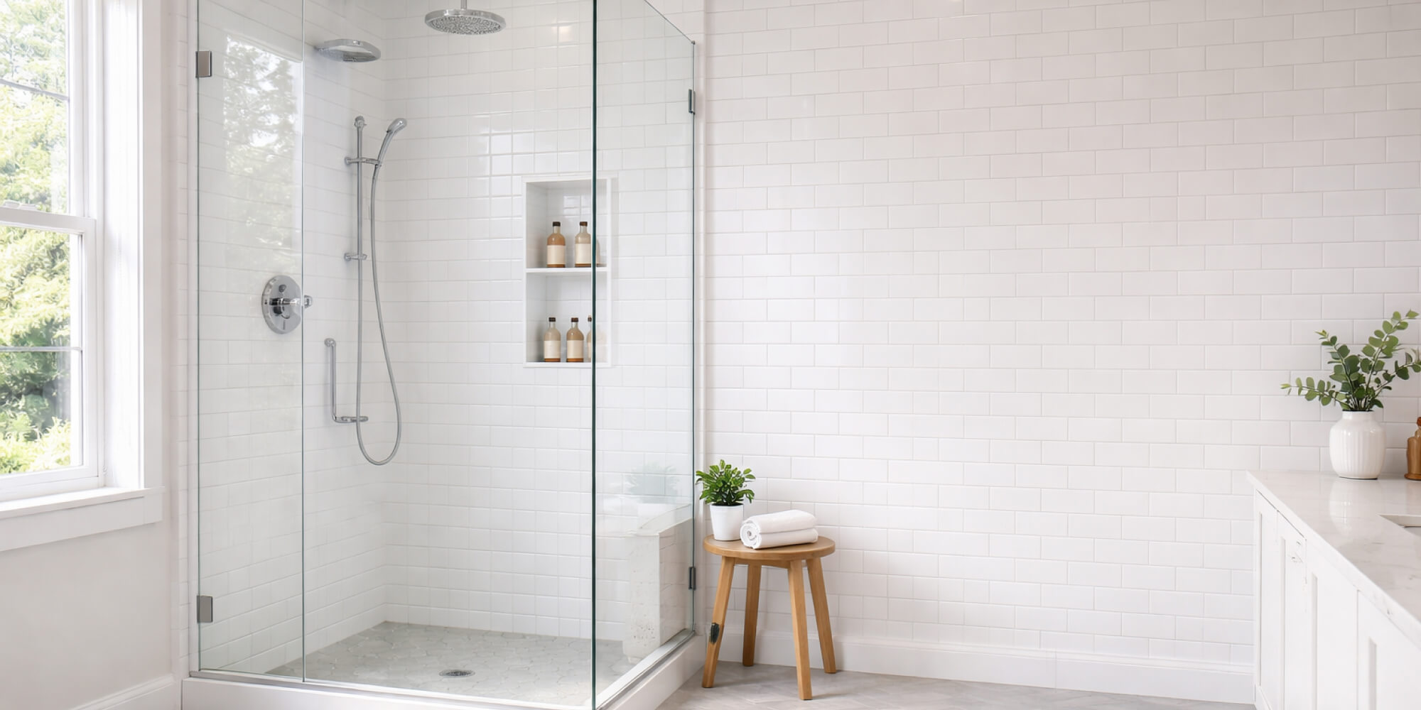 Tub-to-Shower Conversion