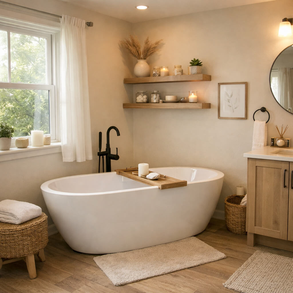 Spa-Inspired Master Bathrooms