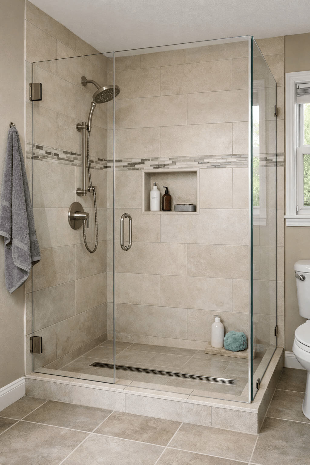 Custom Glass & Tile Showers